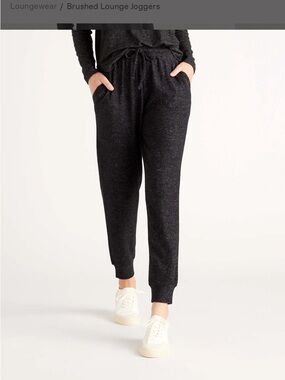 Quince Women’s Small Brushed Lounge Joggers - Charcoal